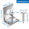 NMO Antenna Mount L-Bracket 5/8'' Hole 304 Stainless Steel Mobiles