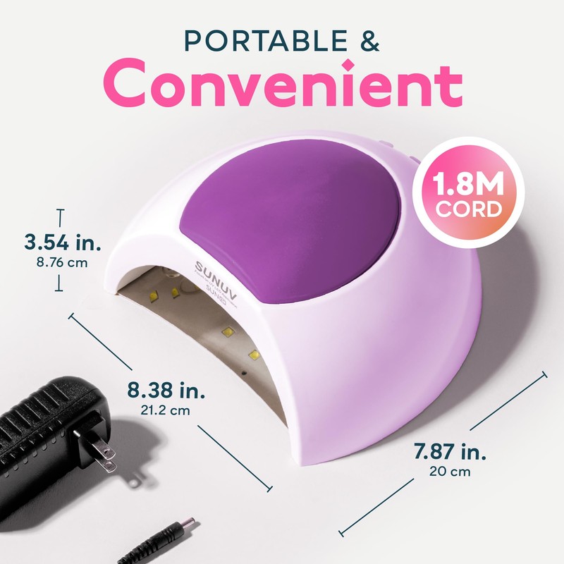SUNUV UV LED Light for Nails, Nail Dryer for Gel