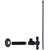 Westbrass Flat Head Toilet Kit with Cross Handles, 1/2" IPS