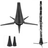 Foldable Clarinet Stand Portable Clarionet Floor Holder 5‑Legs Flute Bracket