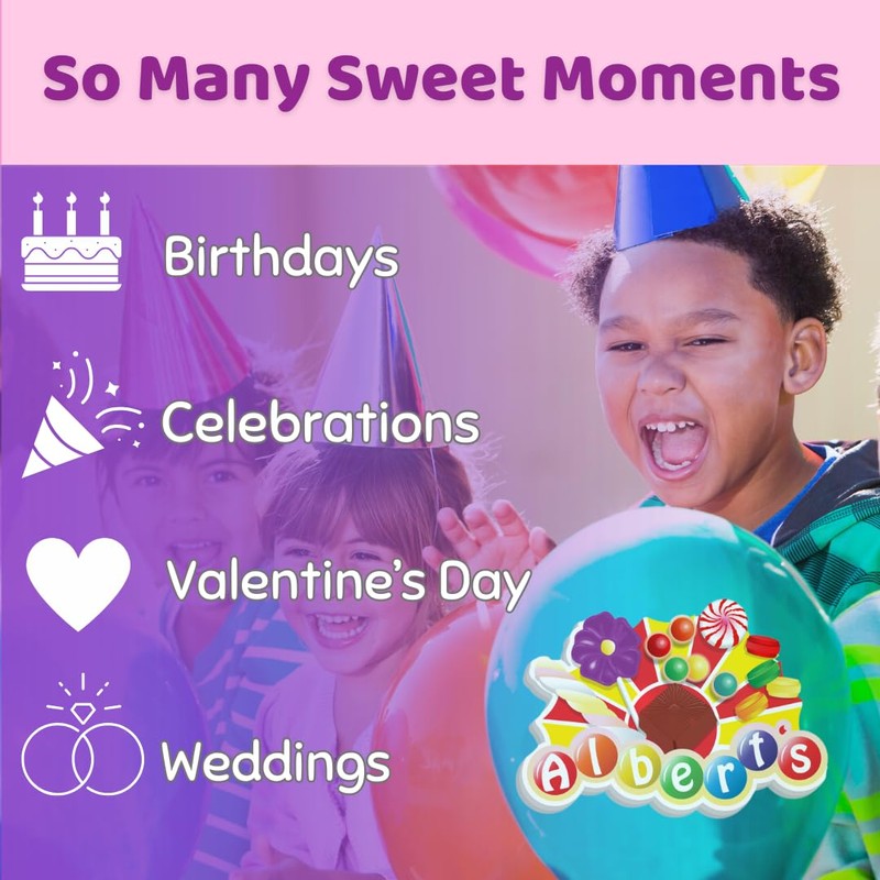 Albert's Candy Milk Chocolate Foiled Balls, 40 oz Bag, Party