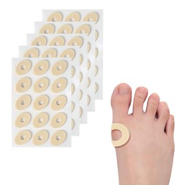 OptiPro Protective Pads, Bicep Eyes, Foot Care, Anti-Friction, Blister Protection Pads, Bottom of Feet Protection, for Fish Eyes and Toes, Set of 75 (Small Oval)