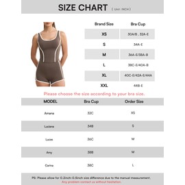 ENERBLOOM Women's Workout Crop Tank Tops Fishbone Yoga Shirts Sleeveless Padded Fitted Casual Summer Mild Support Athletic Top Brown Large