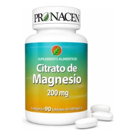 Citrato Magnesio Pronacen Tabletas 200 Suplemento Alimenticio 500 Presentacion Frasco Porciones Mineral Sabor 45g