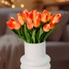 HOMESEASONS Light Up Artificial Tulip Bouquet Tulip Lamp Artificial Flower