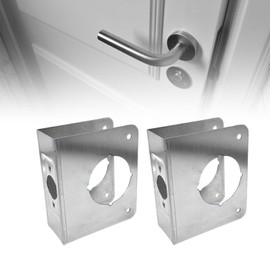 Fenteer Lock and Door Reinforcer 2-1/8" Single Bore, 2-3/8" Backset Rustproof Premium Sturdy Easy to Install for 1-3/4" Thick Doors