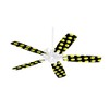 Smileys on Black - Ceiling Fan Skin Kit fits most
