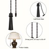AYNKH 2 Pcs Black Retro Pull Cord Handle, Lighthouse-Shaped Cord