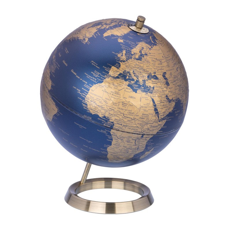 TROIKA Globe 23.5 Degrees Matte Globe Dark Blue Seas &