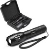 STURME LED Tactical Flashlight,5 Modes Ultra Bright Zoomable IP65 Water-Resistant
