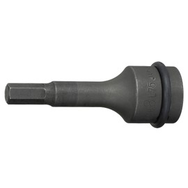 Tone 4AH-08L75 Semi-Long Hexagon Socket for Impact, 1/2 inch (12.7 mm) Insertion Angle 0.3 inch (8 mm) Width of Both Sides