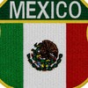 EmbTao Mexico Shield Flag Patch Embroidered Badge Biker Applique Iron