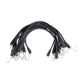 Mytee Products 50 Pack 41" EPDM Rubber Tarp Bungee Straps with Crimped Hooks Tie Down Cords Heavy Duty, Ideal for Securing Tarps, Canvases, Cargo