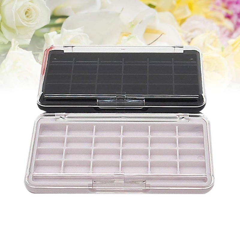 2PCS 24 Grids Empty Refillable Container Case Make Up Palette