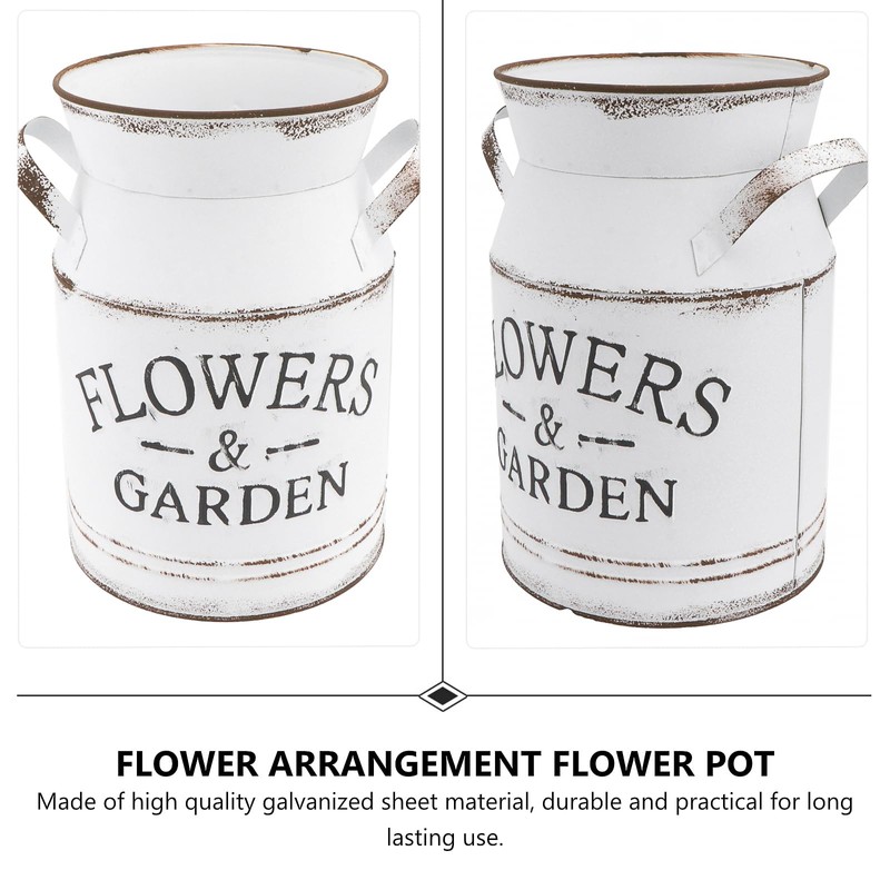 Healvian JarróN De Metal,JarróN De Campo,Lata De Leche De, JarróN