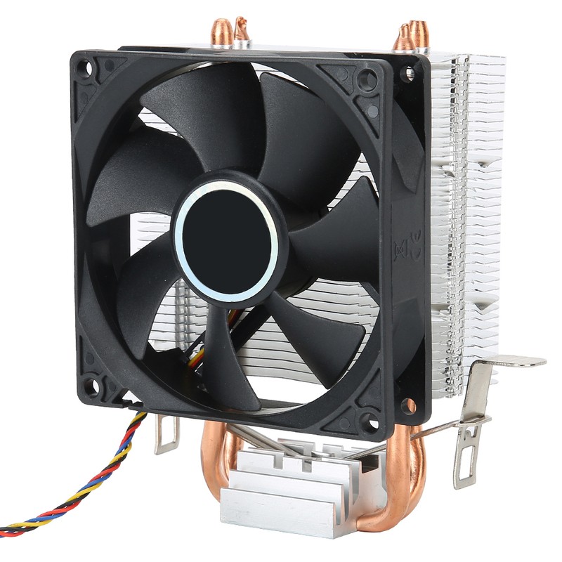 CPU Fan 4 Pin Connector Down Blow 2 Brass Pipe