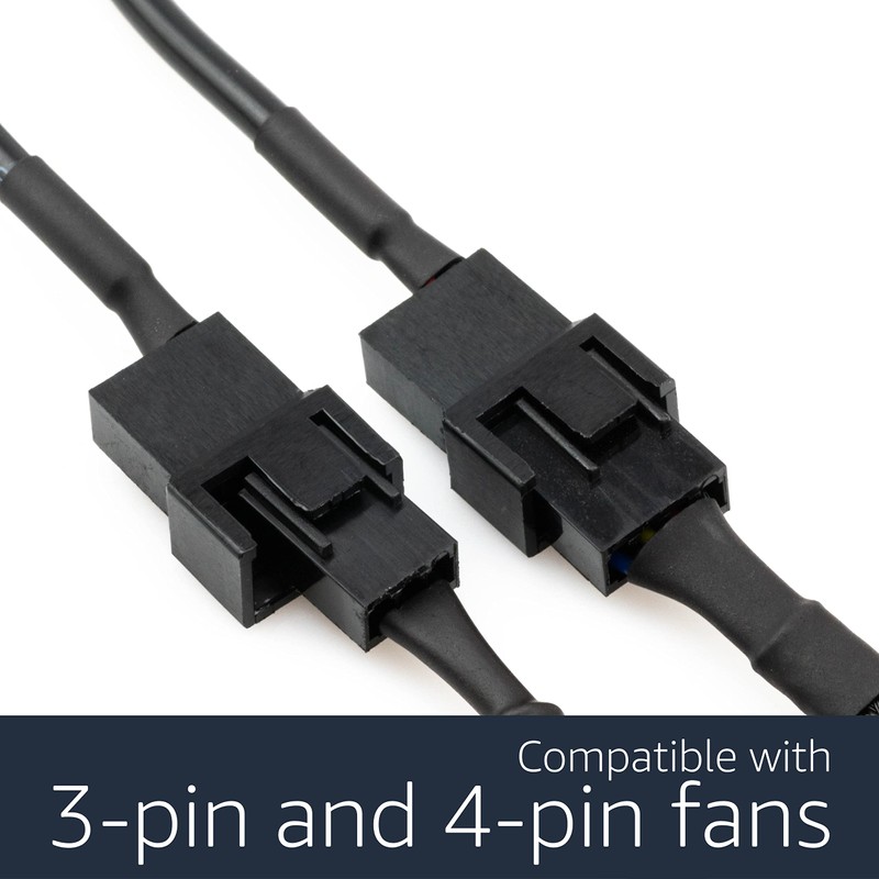 CRJ DC Plug to PC Fan Power Adapter Cable -