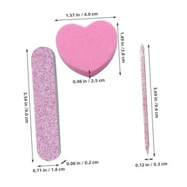 Minkissy 20sets Diy Nail Tools Set Manicure Kit Nail Files Buffer Blocks for Art Pedicure Travel