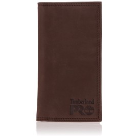 Timberland PRO mens Rfid Leather Long Bifold Rodeo Wallet With Rfid, Dark Brown, One Size
