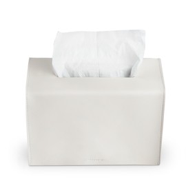 Lvkjafaz Leather Cover for Disposable Paper Hand Towel Box, Compatible with Kleenex Paper Hand Towel(1-White)