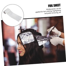 Mikinona 50m Thick Aluminum Hair Foil Sheets for Hairdressing 3 Rolls Highlighting Foil for Coloring Perming and Salon Use