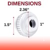 Swimables 1.5 Inch MIP Threaded Directional Fitting Hydrostream Pool Jet