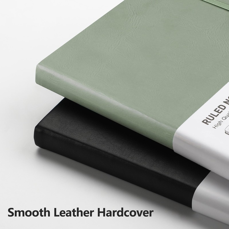 RETTACY Lined Journal Notebook, 192 Numbered Pages, A5 Medium Size