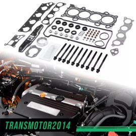transmotor2014 Fit For 2003-2006 Honda Accord Element 2.4L DOHC K24A4 Head Gasket Bolts Set Kit
