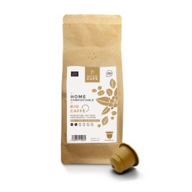 NATURE CUPS Organic Coffee Capsules, Compostable, Nespresso Compatible, Sweet Caramel & Nutty, Mild Flavour, Organic Certified, Caffé, 35 Capsules