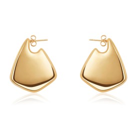 Bcenoilua Women's Earrings Chunky Gold Hoop Earrings Hypoallergenic Lightweight Drop Earrings Fashion Trendy Jewellery for Women Her Valentine's Day Gifts