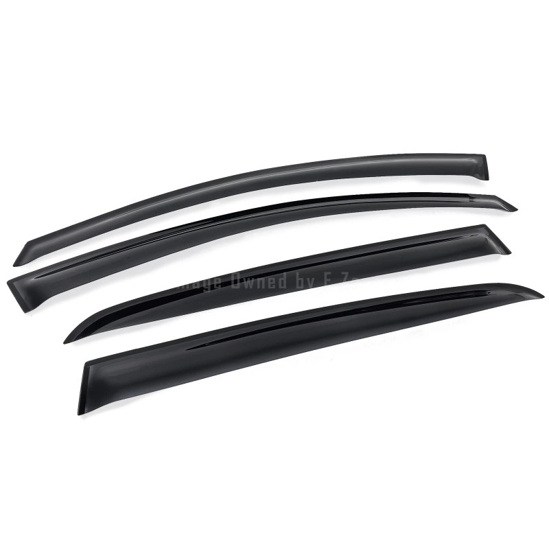 SDZ Smoke 4 Pcs Front Rear Window Visor Sun Vent