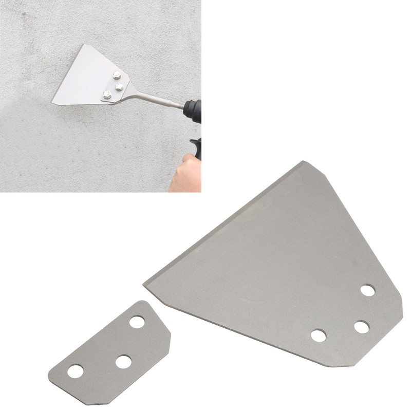 6in Floor Scraper Bit Spring Steel Round Shank 2 Grooves