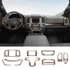 RAZPOY for F150 Interior Trim Kit, 11PCS Center Console Dashboard