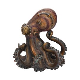 Nemesis Now Octo-Steam Figur 15 cm, bronzefarben, Kunstharz, 21 cm