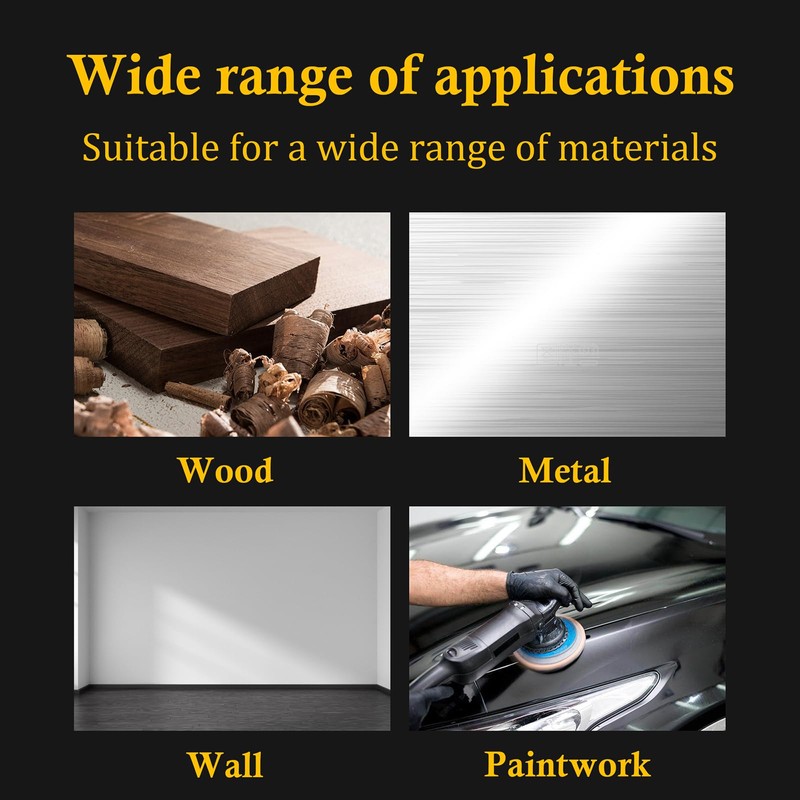 Mimhooy 225mm Sanding Disc Hook and Loop 60 Grit Sandpaper