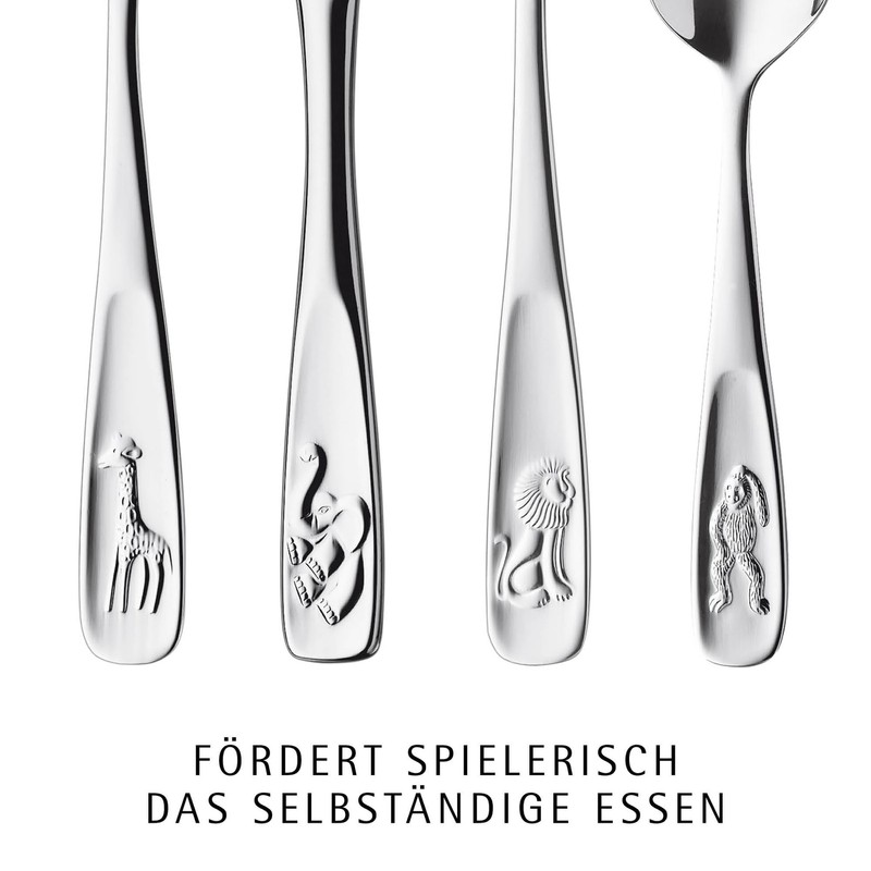 WMF animals Children's cutlery set set 4-piece, children's cutlery stainless