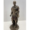 Gaius Julius Caesar in Roman Military Uniform Statue Bronze Finish