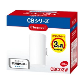Cleansui CBC03W-NW Water Filter, Direct Connection Type, CB Series, Replacement Cartridge, Pack of 2