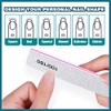 FANDAMEI Double Sided Nail Files, 15pcs Nail Styling Tools -