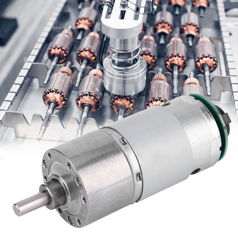 Large Torsion Gear Motor with Encoder 12/24V Power Speed Reduction