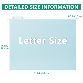 High Capacity Hanging File Folders,Pastel Colors,4" Expanding Pocket with Movable Dividers,Heavy Duty for Filing Cabinet,Insertable Tabs,Letter Size-25 Pack (2176U)
