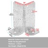 YIDU69Q 8 Pcs Adjustable Split Retrofit Post Base for 4x4,6x6