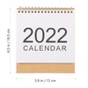 Operitacx 2022 Simple Desk Calendar Minimalist Tabletop Agenda Organizer for