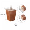 sourcing map Furniture Legs, 3 Inch(80mm) Set of 4 Square