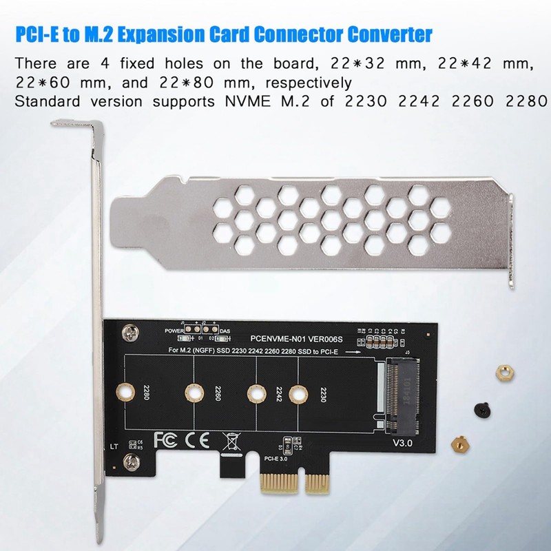PCIE to M.2 Adapter Card, LITEON T10 NVME Protocol Support,