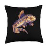 Kuhli Loach 8 Bit Throw Pillow