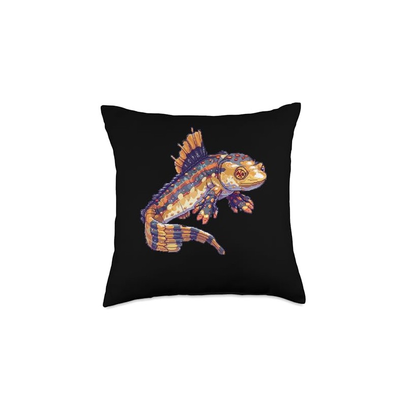 Kuhli Loach 8 Bit Throw Pillow