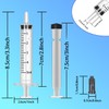 50Pcs 5ml Syringes With Caps for Refilling and Measuring Liquids,