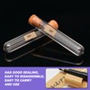 Test Tube with Corks, Pack of 15, Plastic Test Tubes