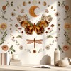 VePret Large Boho Butterfly Wall Decals Peel and Stick, Flowers